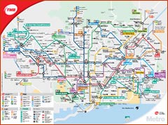 Mappa Trasporti Barcellona